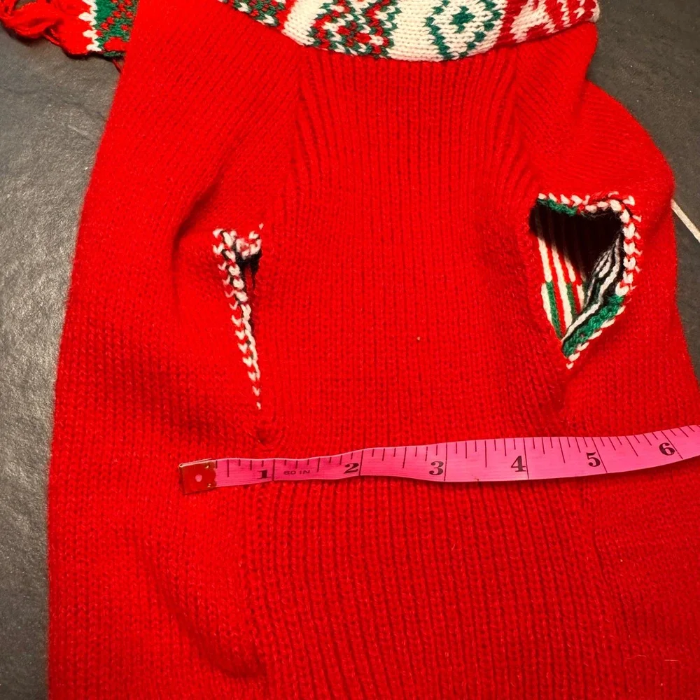 Frisco Penguin Sweater Dog‎ Pet XXS Red Acrylic Christmas Ugly Holiday